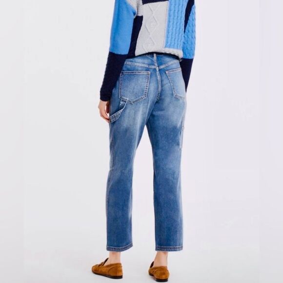 Tribal Jeans Audrey MidRise Girlfriend Carpenter Ankle Jeans size 8 - Picture 3 of 13